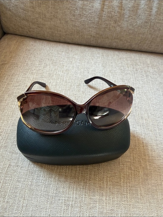 Salvatore Ferragamo Brown Gradient Oversized Women\'s Sunglasses main image 8